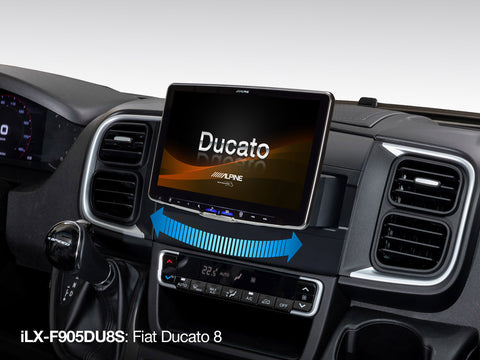 iLX-F905DU8S - Autoradio mit schwenkbarem 9-Zoll Touchscreen für Fiat Ducato 8