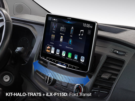 KIT-HALO-TRA7S - Schwenkbarer Einbausatz für Ford Transit Custom KIT-HALO-TRA7S - Schwenkbarer Einbausatz für Ford Transit Custom