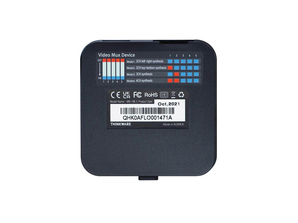 RVX-100 – Kamera-Erweiterungshub (4 Kanäle) für DVR-F790 – Frontansicht