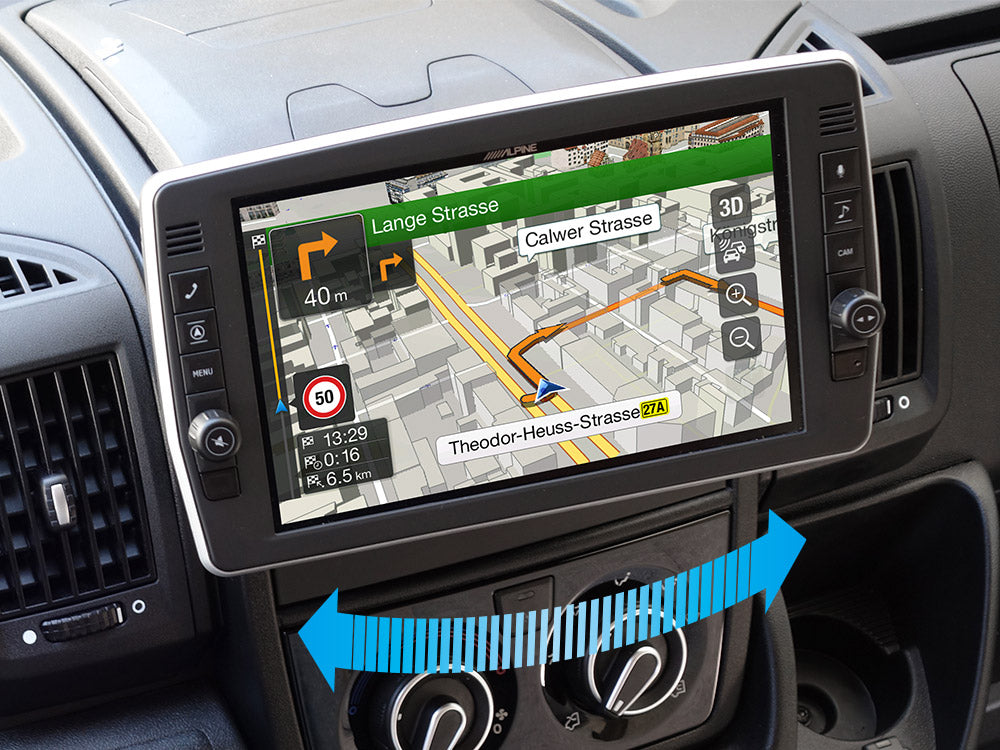 X903D-DU2 - 9-Zoll Navi-System mit schwenkbarem Display