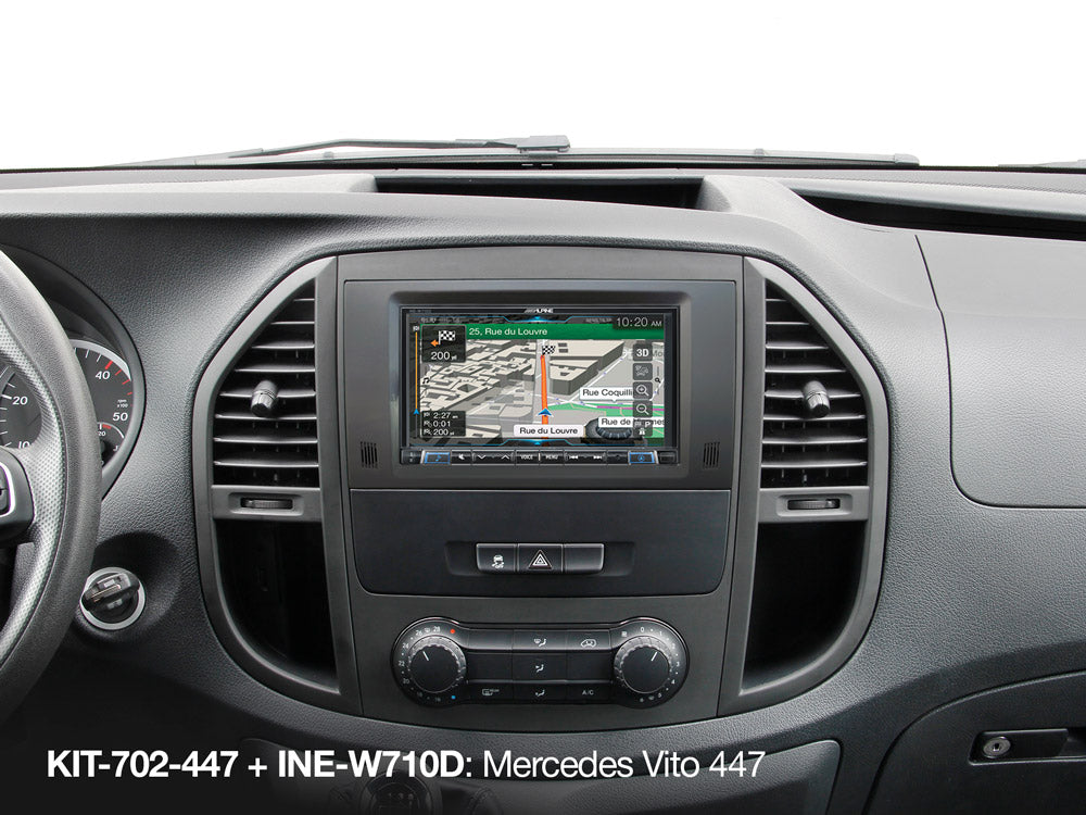 INE-W710D im Mercedes Vito 447 mit KIT-702-447
