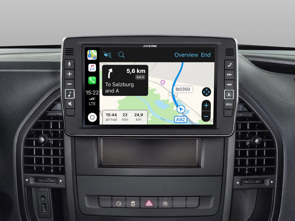 X903D-V447 - 9-Zoll Navigationssystem für Mercedes Vito (447)