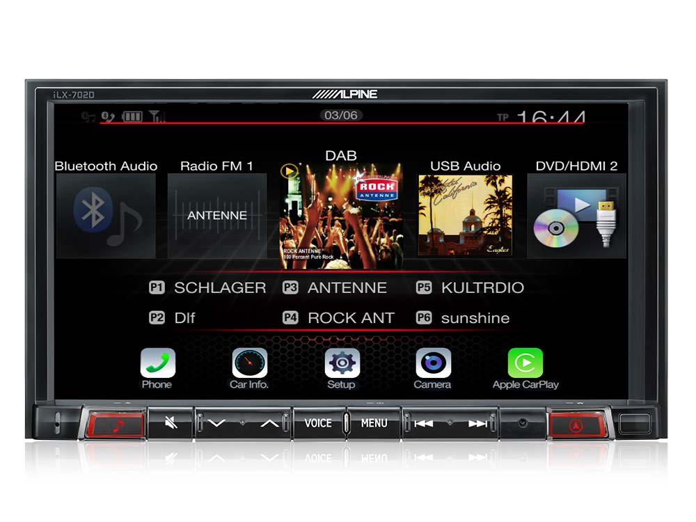 iLX-702D Navi-System mit DAB, Bluetooth, DVD