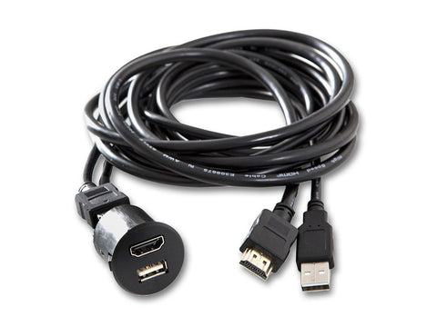 KCU-1H - USB/HDMI-Einbaubuchse für Fiat Ducato 3, Citroen Jumper 2 und Peugeot Boxer 2