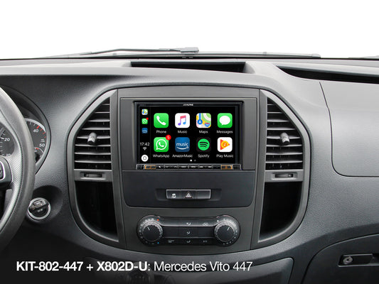 KIT-802-447 - 8-Zoll-Einbauset mit CAN-Bus Interface für Mercedes Vito (447) KIT-802-447 - 8-Zoll-Einbauset mit CAN-Bus Interface für Mercedes Vito (447)
