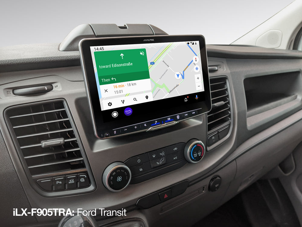 iLX-F905TRA Android Auto Navigation im Ford Transit