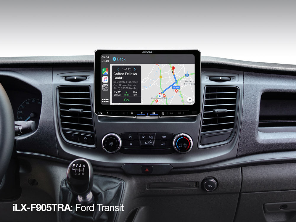 iLX-F905TRA CarPlay Navigation im Ford Transit