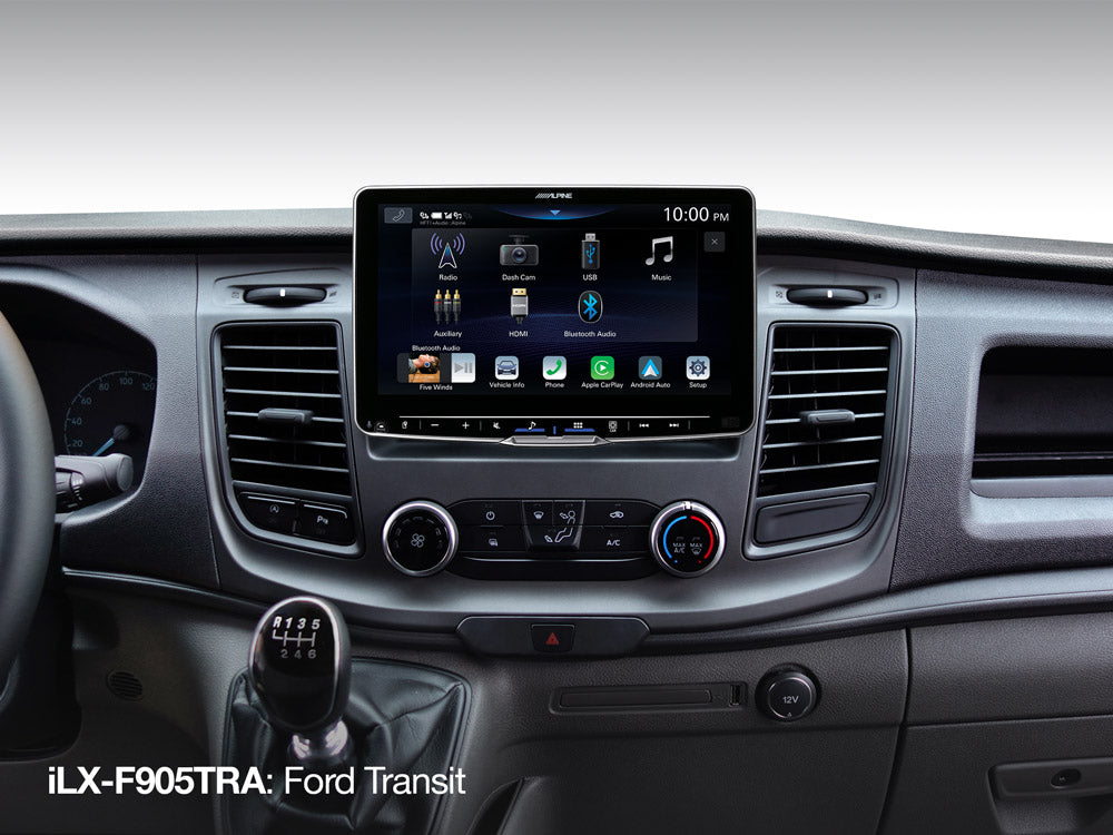 iLX-F905TRA Menü im Ford Transit