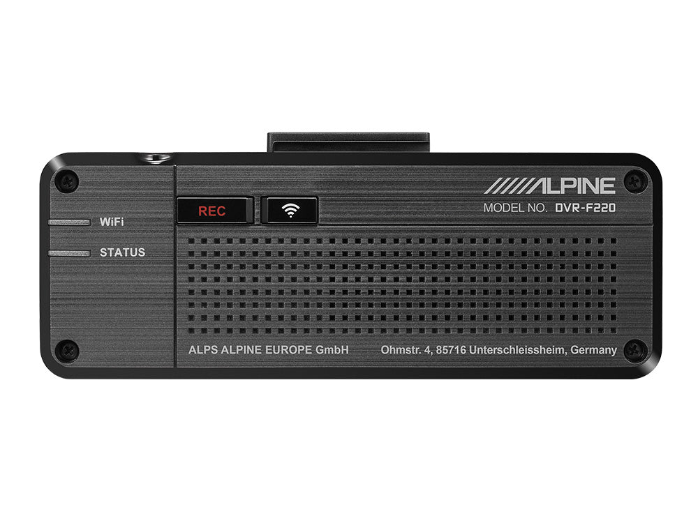 DVR-F220 Alpine ADAS Dash Cam – Rückseite  