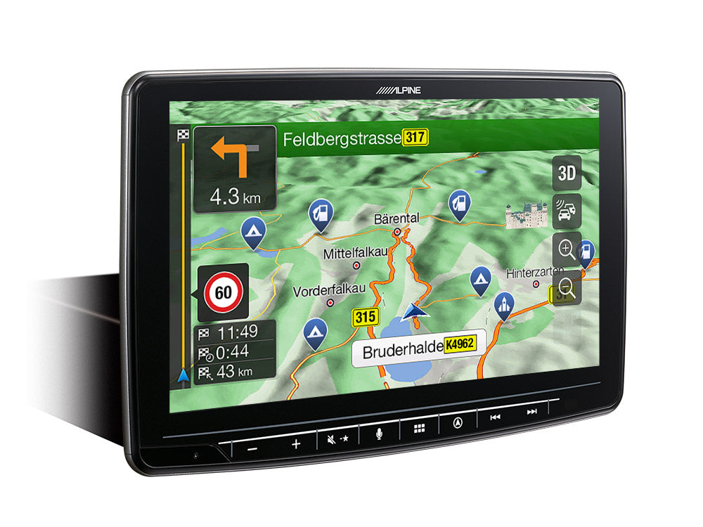 INE-F904T61 - Navigationssystem für VW T6.1 mit 9-Zoll-Touchscreen