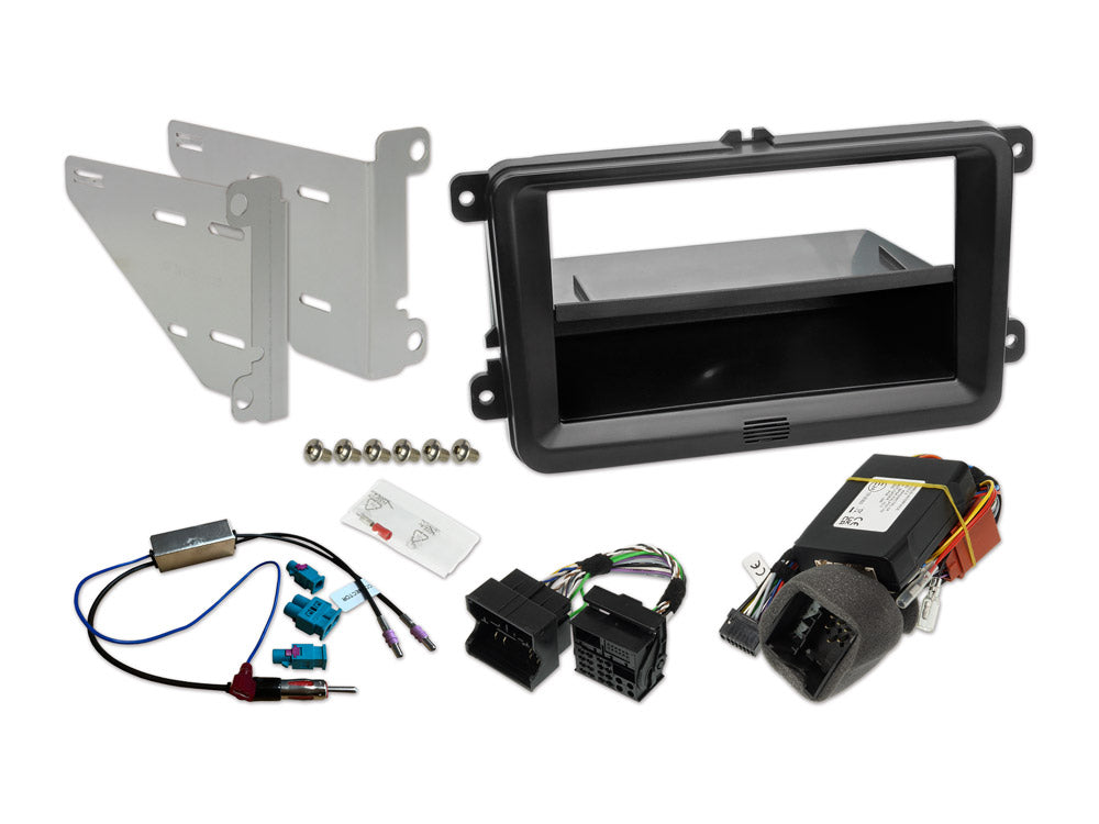 KIT-HALO-VW303 - 1-DIN Alpine Halo und 2-DIN Einbauset mit CAN zu UART-Interface für VW