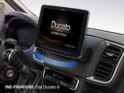 INE-F904DU8S – 9-Zoll-Navi mit Swivel-Display