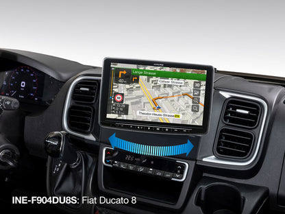 INE-F904DU8S – 9-Zoll-Navi mit Swivel-Display