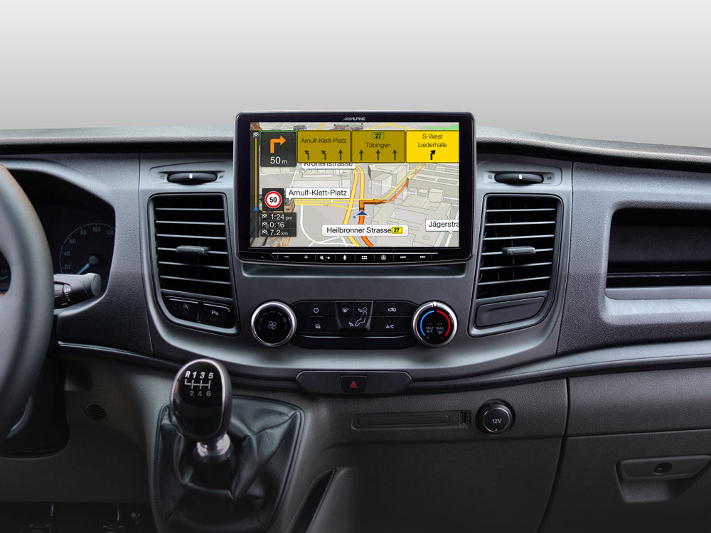 INE-F904TRA - 9-Zoll Navigationssystem für Ford Transit Custom