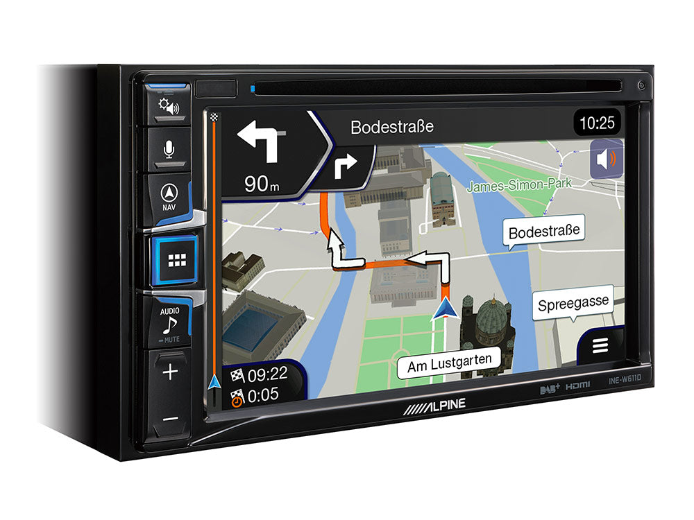 INE-W611DC - Navigationssystem mit Trucksoftware