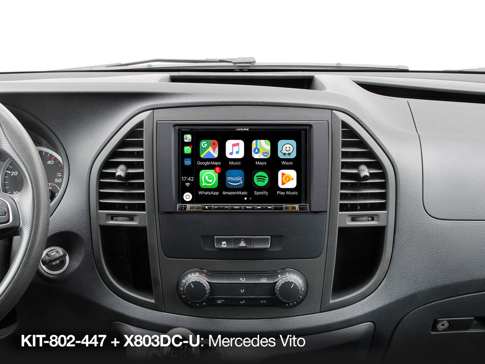 KIT-802-447 - 8-Zoll-Einbauset mit CAN-Bus Interface für Mercedes Vito (447)