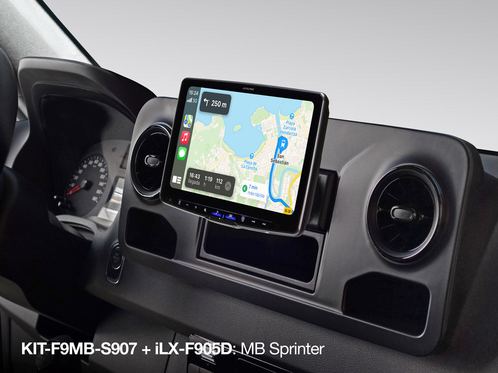 KIT-F9MB-S907 - Einbauset für Mercedes Sprinter 907 (VS 30) ab 2018 für Alpine Halo11 und Halo9